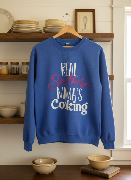 Comfy Heathered Blue Sweatshirt